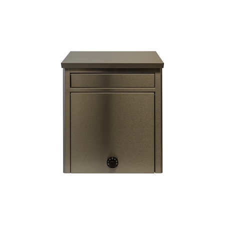 QUALARC Kalos Stainless Steel Wall Mounted Mailbox with Combo Lock WF-WL15205